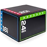 BalanceFrom 3-in-1 Foam Plyometric Jump Box for Home Gym with Multiple Height Options – Versatile Plyo with Non-Slip Surface for Strength, HIIT, Step-Ups, and Agility Training