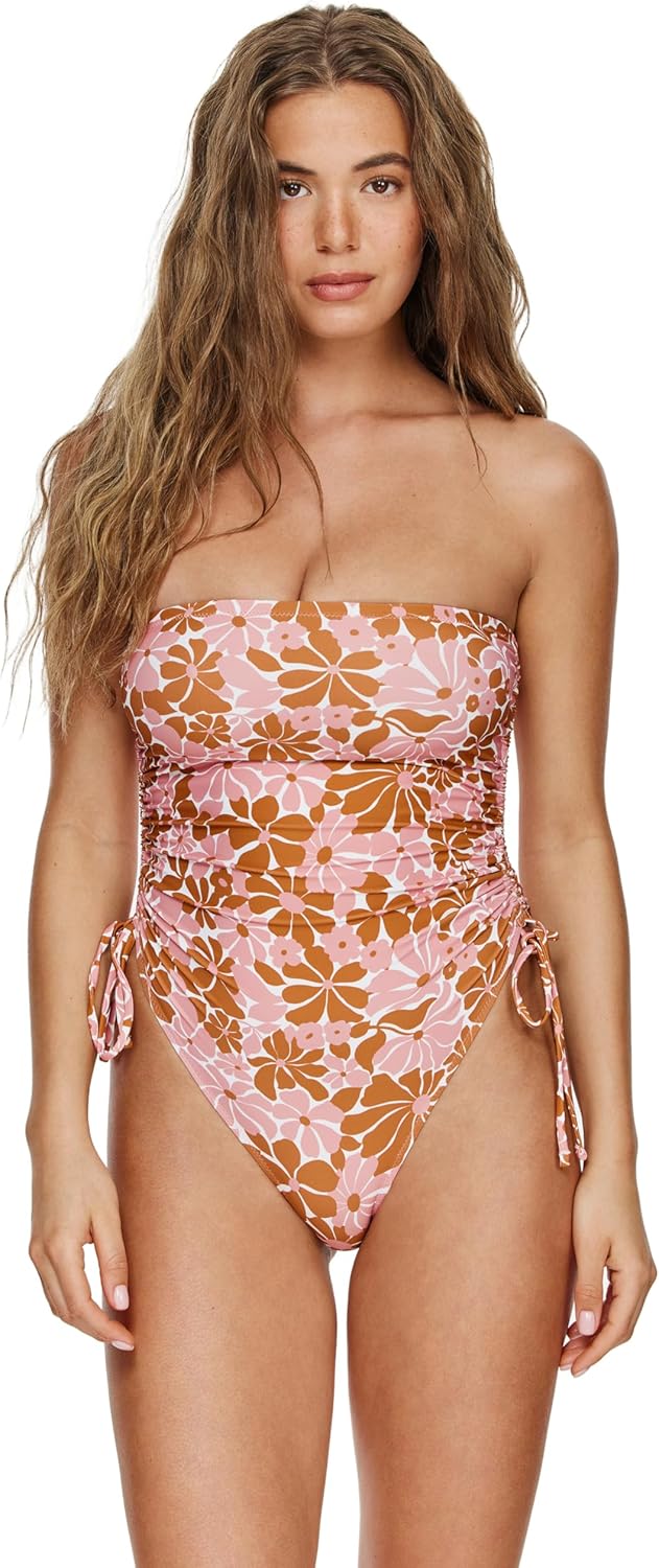 Gottex Flirtt Bandeau One Piece-Adjustable Removable Straps, Adjustable Sides, Removable Soft Cups, Front & Back Lining