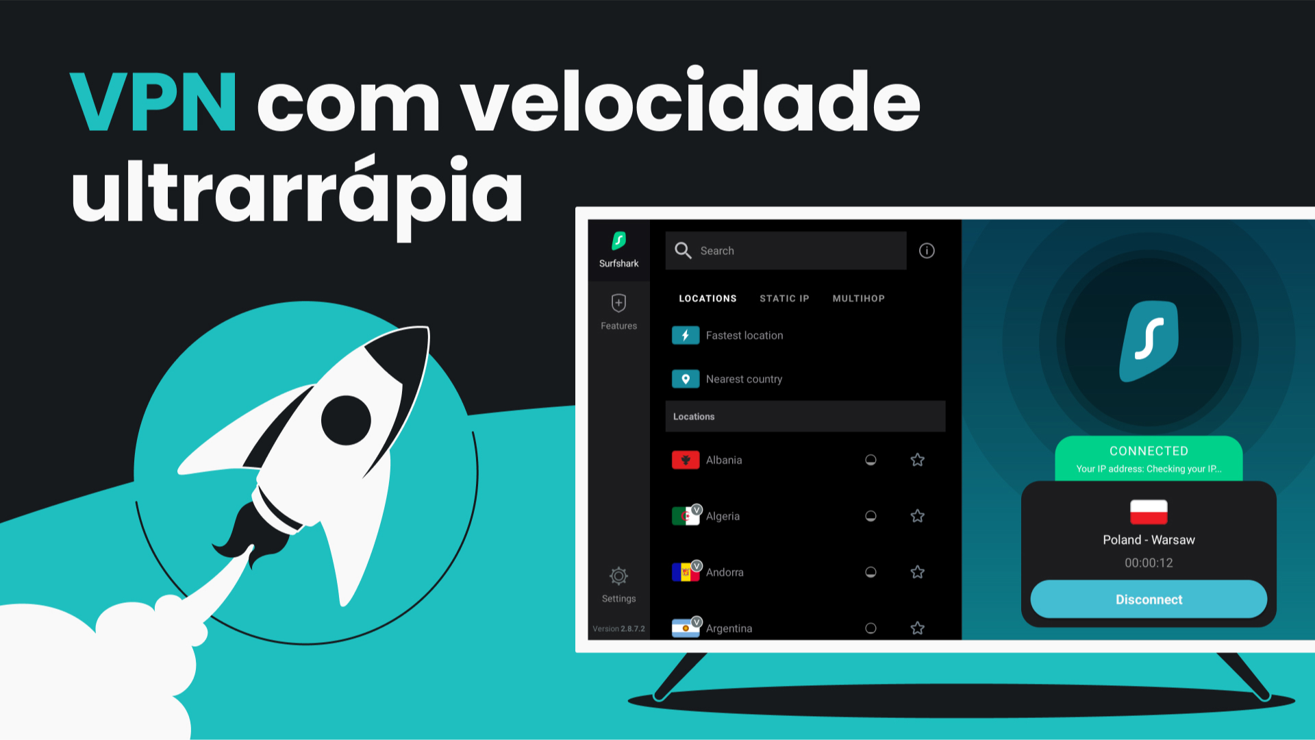 Surfshark VPN — Rápida, Segura e Privada. Melhor VPN para
