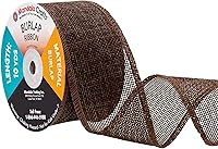 Vista 109 de Mandala Crafts Cinta de arpillera turquesa con alambre de 1 pulgada de ancho para manualidades, rollo de 10 yardas de cinta rústica de arpillera