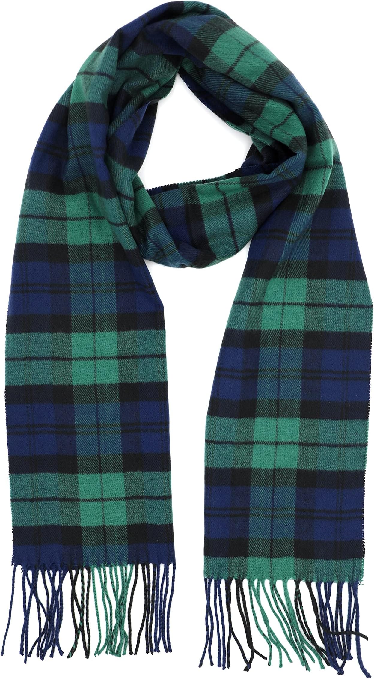 Scottish Tartan Plaid Scarf - Warm Cashmere Feel Winter Scarf, Scarves for Holiday, Christmas & Daily Wear