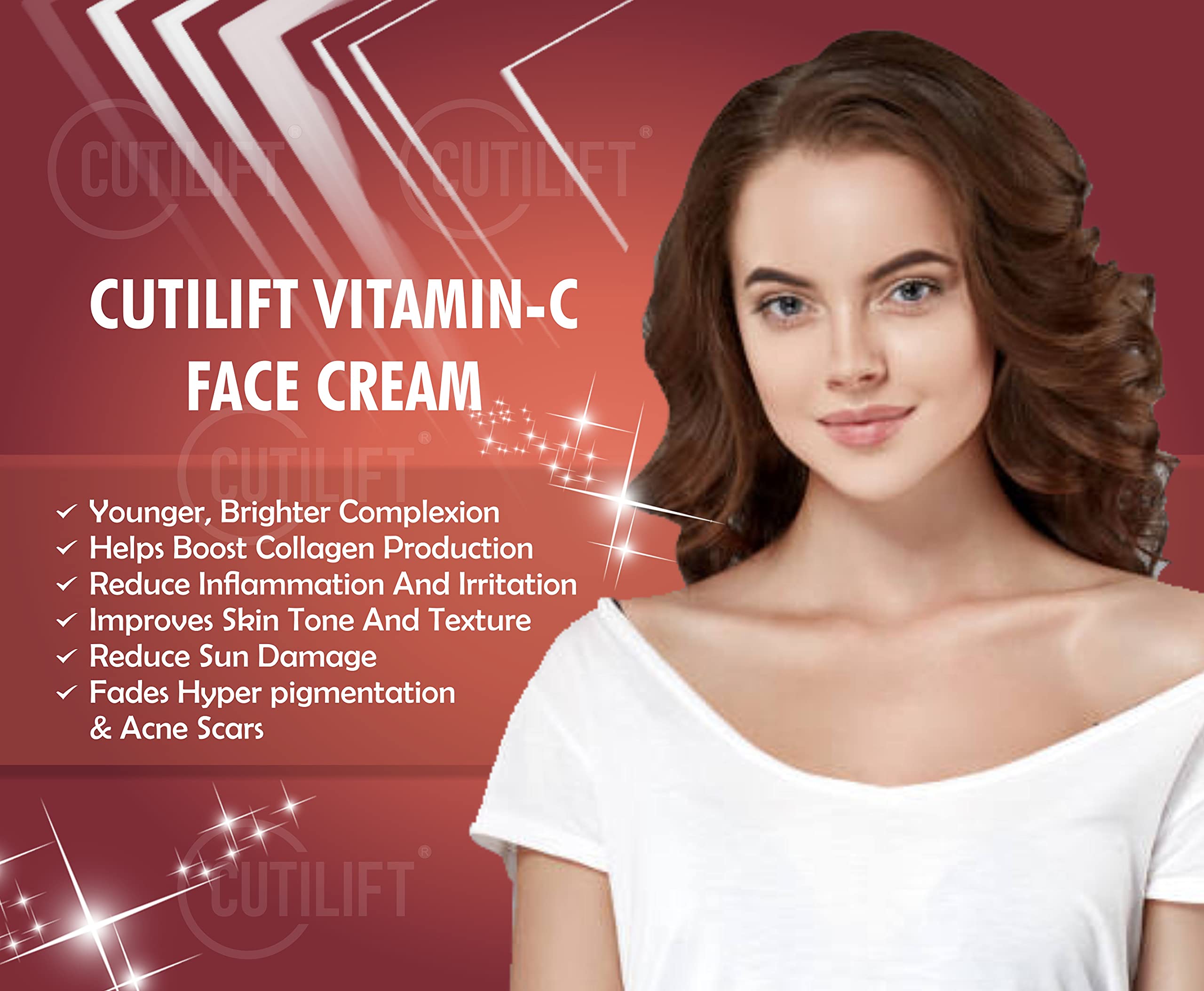 Cutilift Vitamin C Cream Hyaluronic Acid 50gm 3