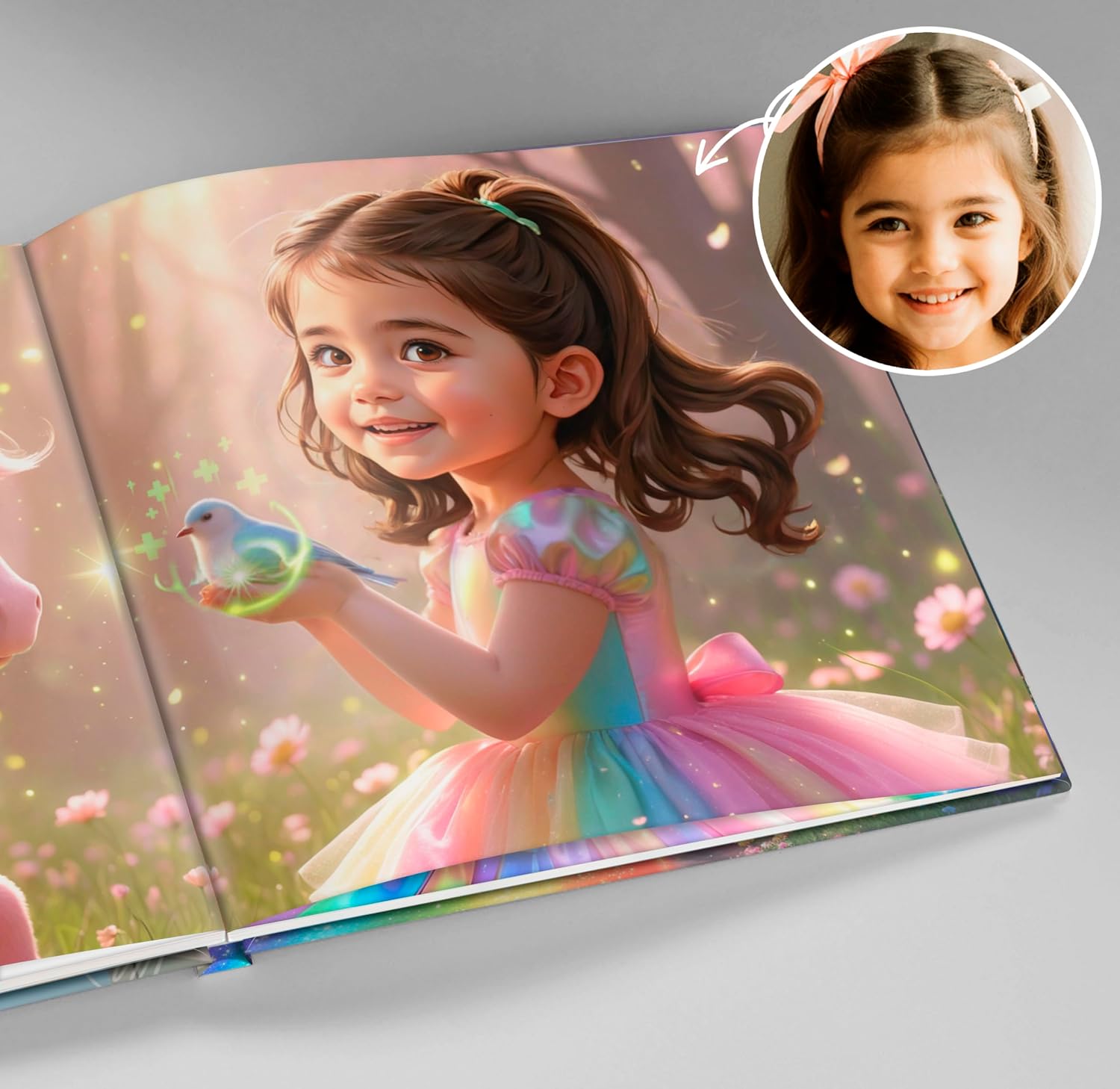 Personalized Children's Story Book – The Rainbow Unicorn Valley – Customized Name & Photo – Magic & Fantasy Story Book for Kids – Custom Keepsake Book