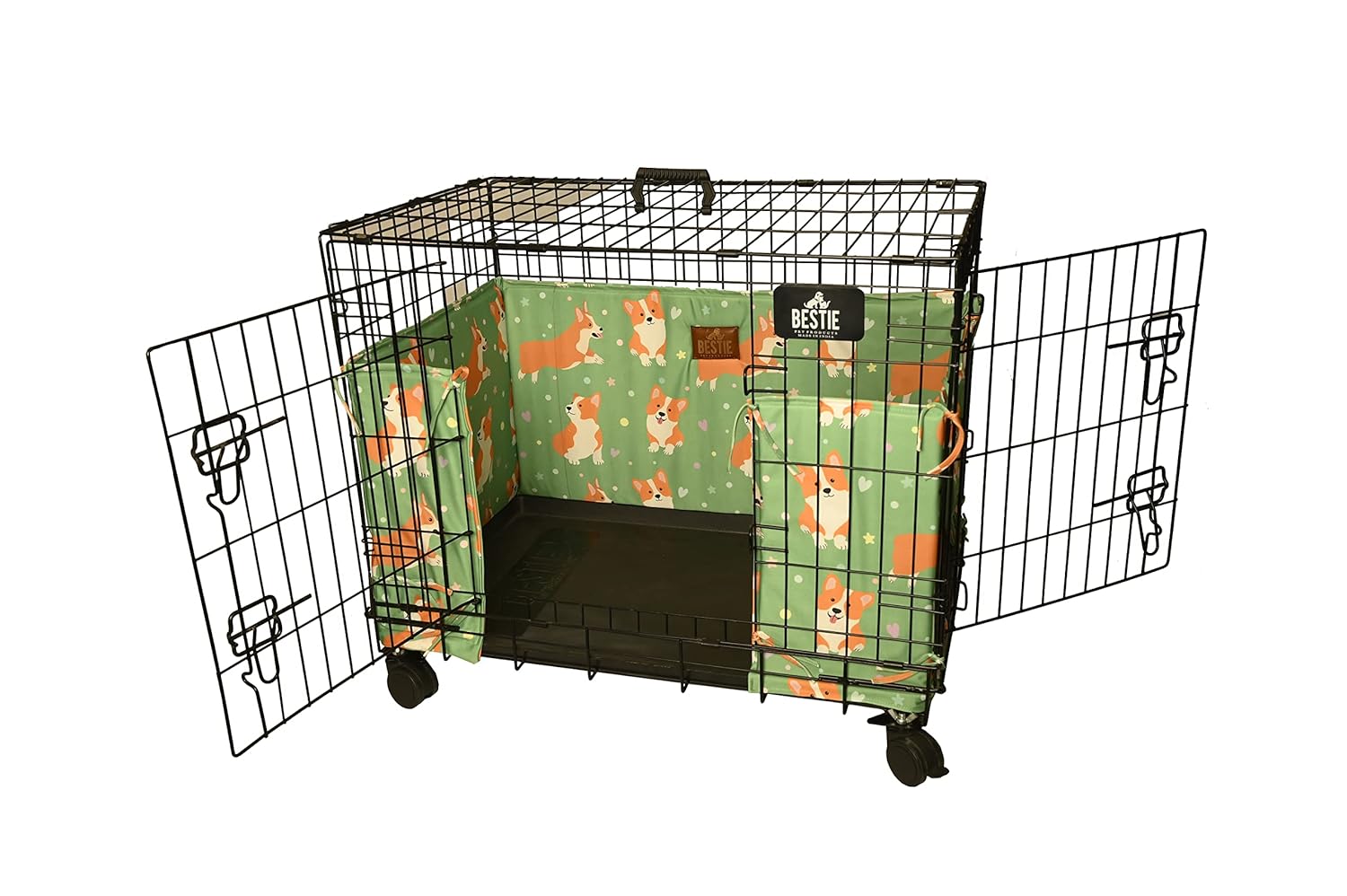 BESTIE Dog Crate Bumper Wire Dog Crate Accessories, Dog Crate