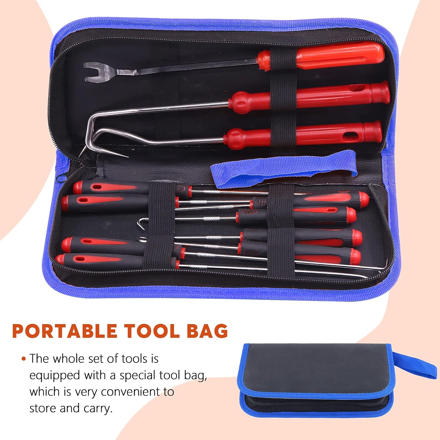 Tanstic 11Pcs Hose Removal Hook Set, Short and Long Handle Precision