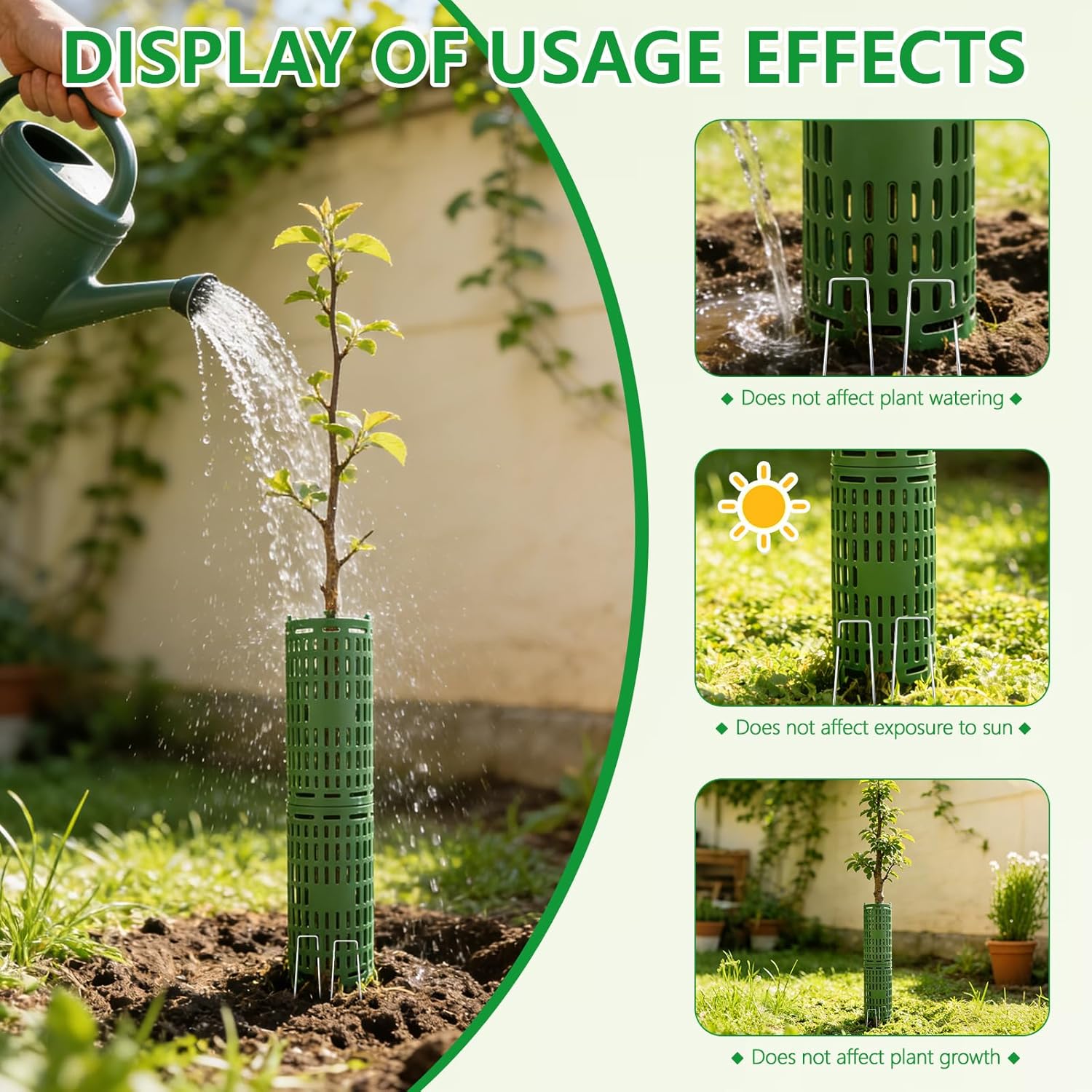 Tree Trunk Protector - 20Pcs Plant and Tree Bark Protector Guard Breathable Tree Protectors Great Protection from Trimmers, Mowers, Animals