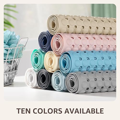 Miniatura 8 de OTHWAY Tapete Antideslizante para Bañera y Ducha, Tapetes Forros de Piso de Bañera para Interior de Ducha y Baño, Ventosas y Orificios de Drenaje