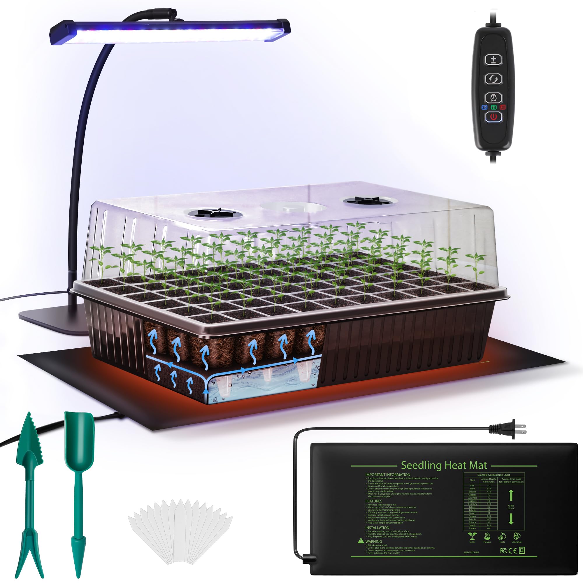 Kit semis intérieur anti-dessèchement pour réussir la germination des graines