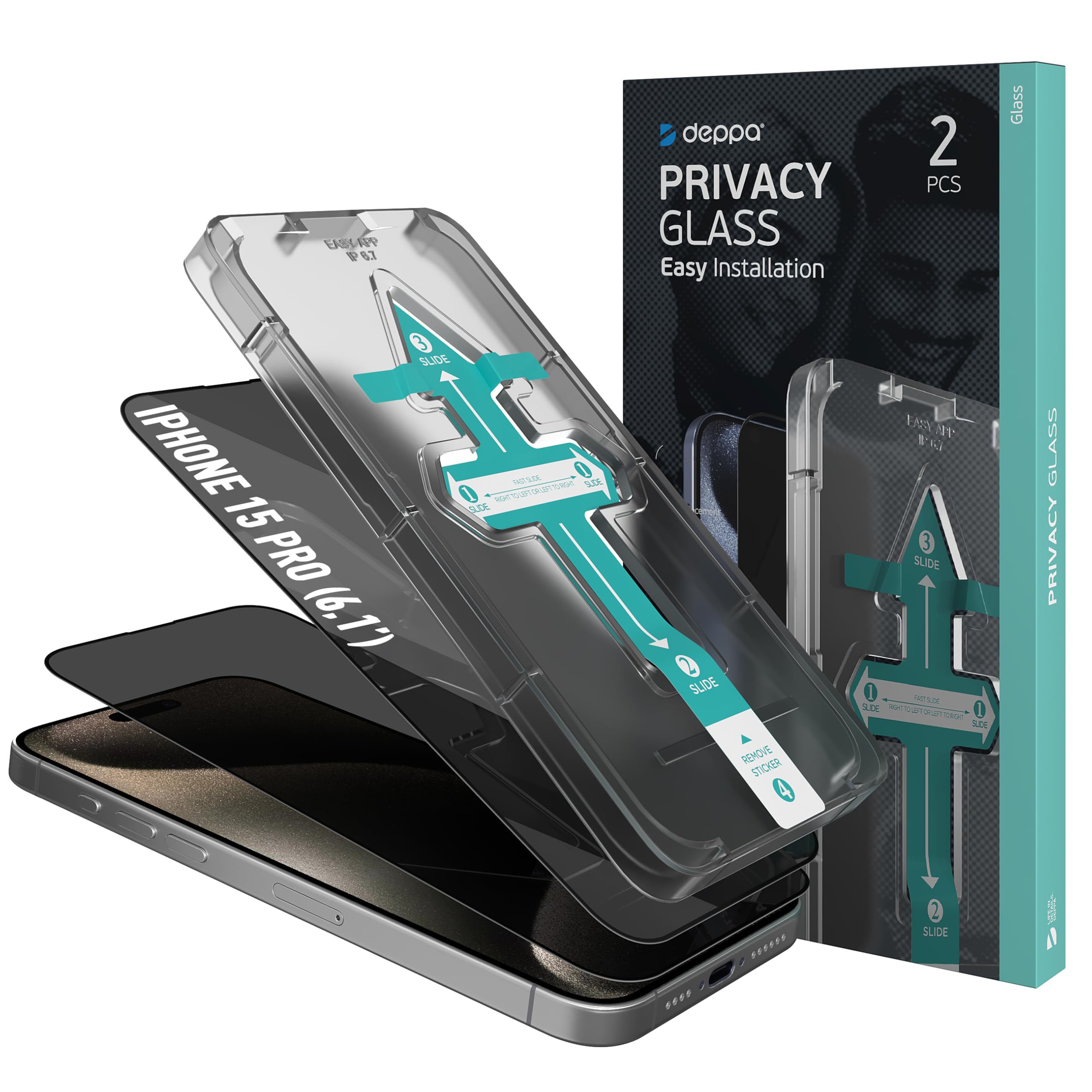 Écran brisé ou espionné ? Solution verre trempé iPhone 15 Pro - 7