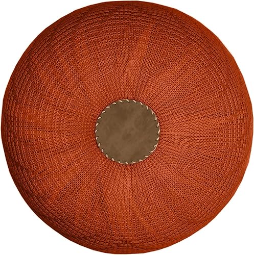 Miniatura 5 de English Home Puf otomano redondo, taburete de punto, cojín de asiento, bohemio, decoración del hogar, cojín extra para el suelo, para sala de estar,