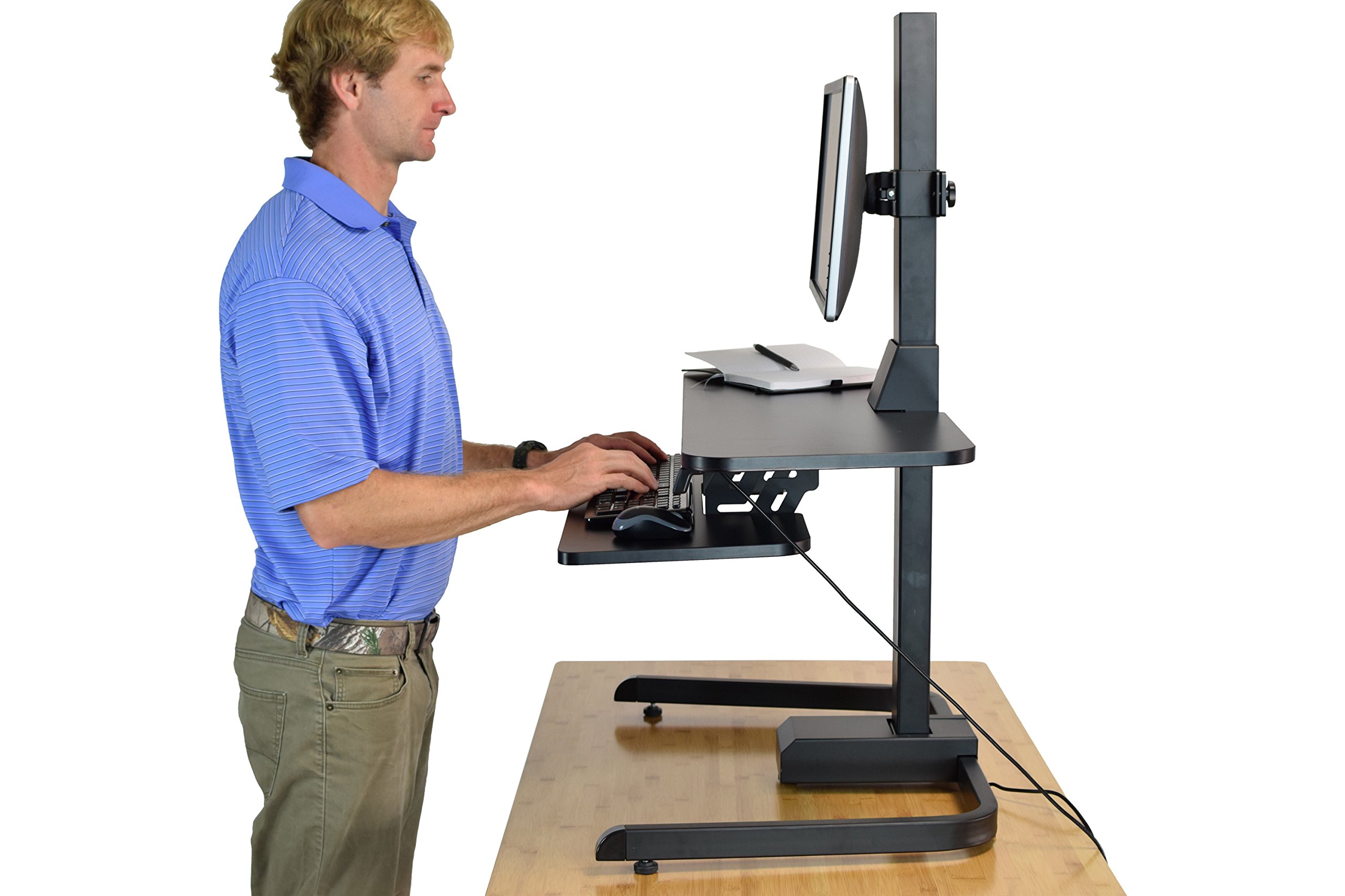 Electric Standing Desk Conversion premium ergonomic adjustable height