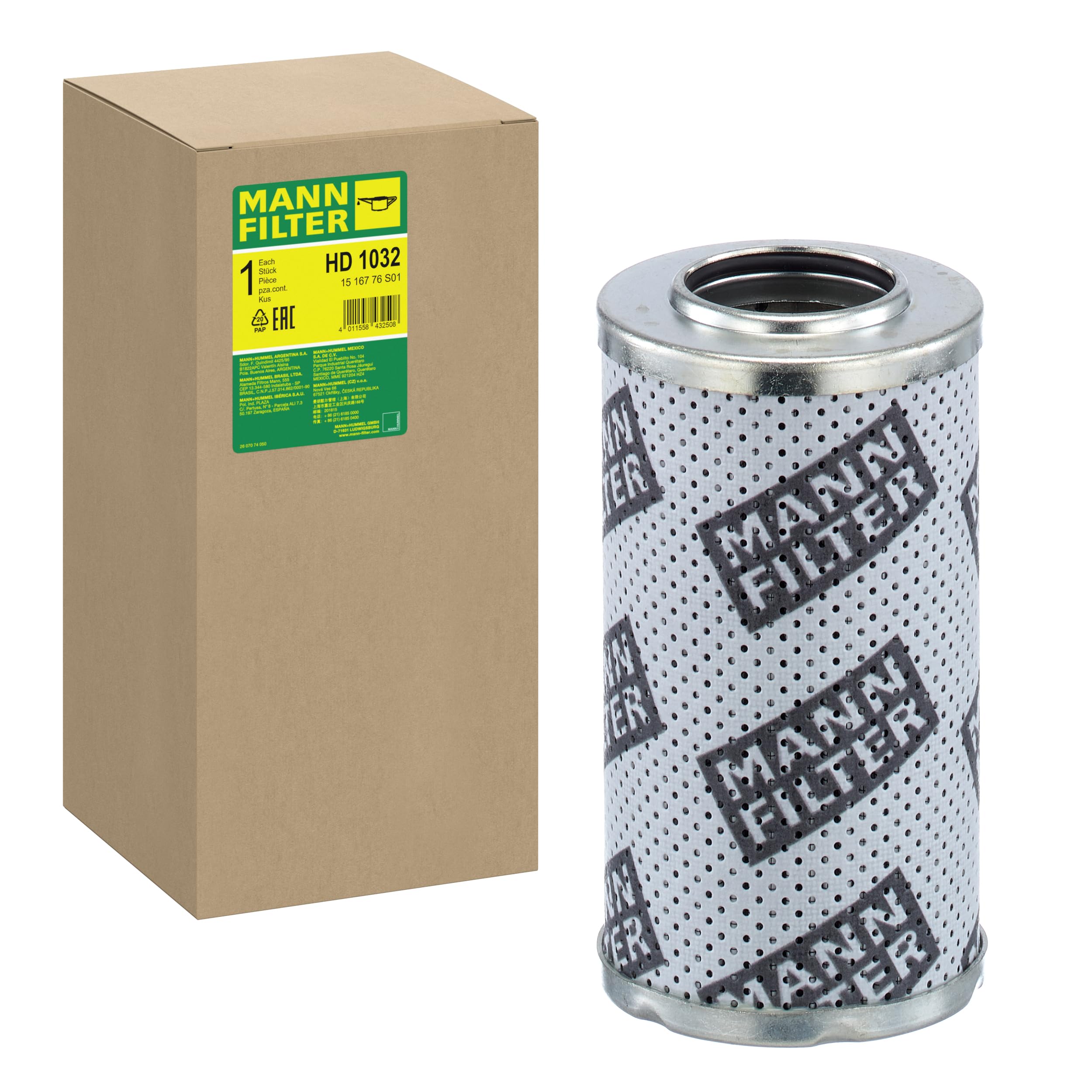 MANN-FILTER HD 1032 Hydraulika - MASZYNY BUDOWLANE