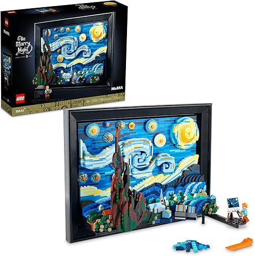 LEGO Ideas Vincent Van Gogh - The Starry Night 21333 - Juego de construcción para adultos 2316 piezas