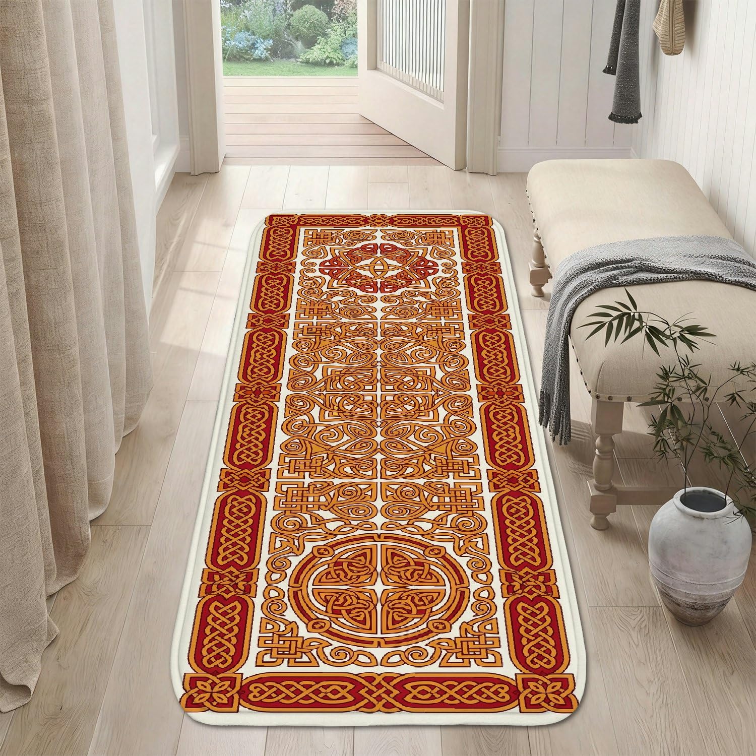 Tapis de couloir anti-salissure à poils courts pour sécuriser une entrée fréquentée