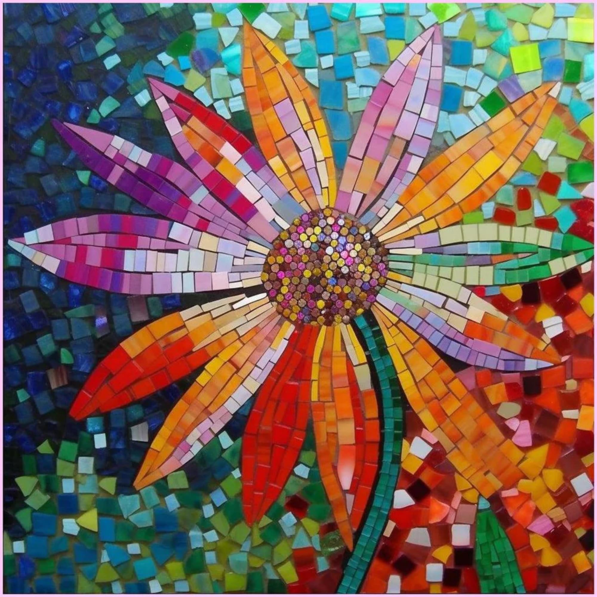 Huimanhe 5D DIY Diamond Painting Kit for Adults,Diamond Art Kits for Beginner,Painting by Diamonds,Gem Art Kits Round Drill for Home Wall Decor Gifts for Women, Men (Flower)