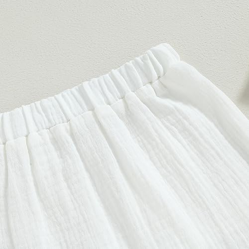 Miniatura 5 de Pantalones deportivos de algodón y lino para bebés, niños y niñas, elásticos, básicos, pantalones largos con harén, ropa de otoño