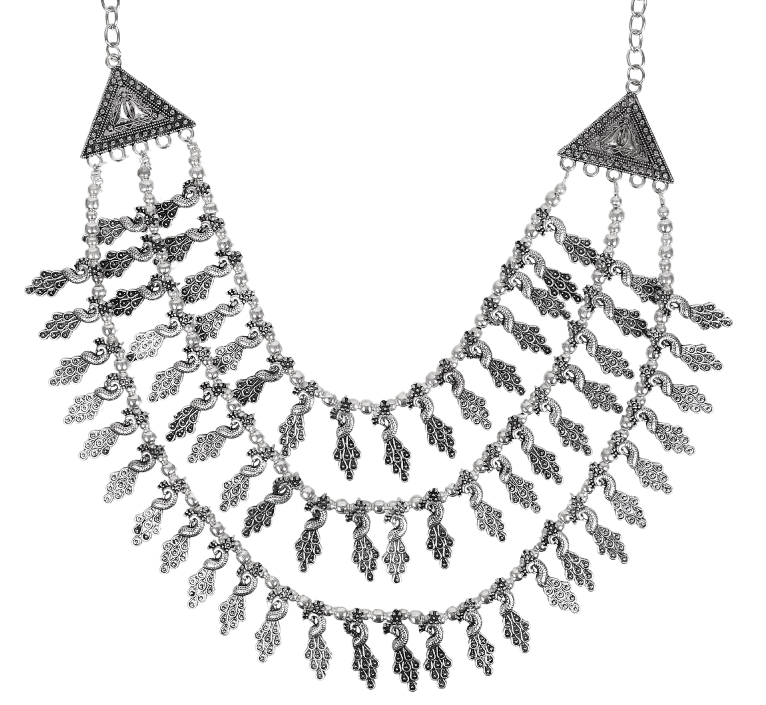 See full amazon price history chart for Statement Ethnic Antique Traditional Designer Oxidised Multi Layer Silver Necklace Jewelry Women Girls (Silver 1) Statement Ethnic Antique Traditional Designer Oxidised Multi Layer Silver Necklace Jewelry Women Girls (Silver 1) (B0D7C88P18) Amazon Price History, Amazon Price Tracker