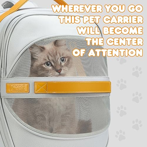 Miniatura 4 de Pet Carrier Backpack - Breathable Mesh Soft Cat Carrier for Small Dogs and Cats -Travel Outdoor Cat Backpack Bag - airline approved Dog Carrier