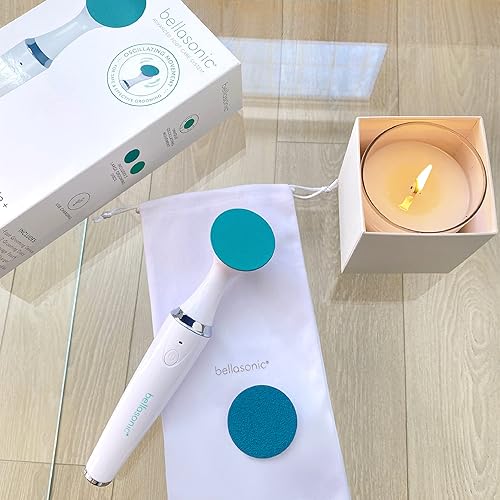 Miniatura 7 de Bellasonic Lima eléctrica para pies + removedor de callos con cabezal oscilante único, lima y piel seca, endurecida y agrietada en talones y dedos