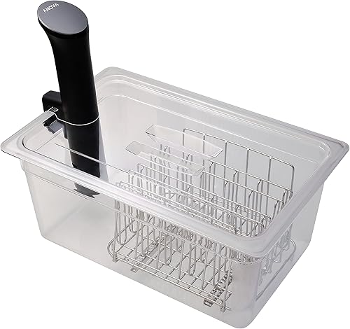 Vista 5 de LIPAVI Tapa C10L-AN para contenedor LIPAVI C10 Sous Vide, con corte de precisión para el circulador de inmersión ANOVA NANO