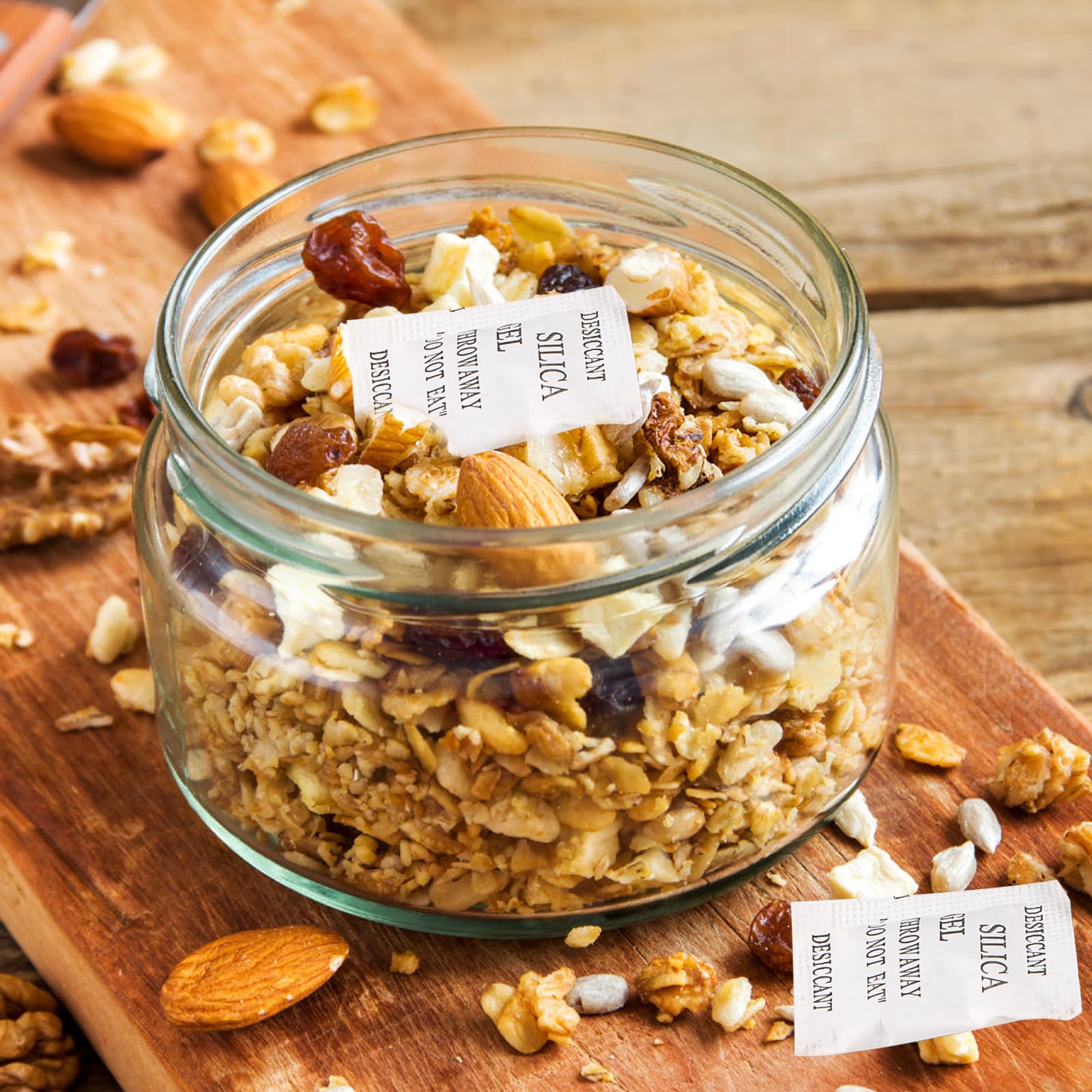 Silice Essiccante Wisesorb 300 Bustine Essiccanti Gel Di Silice Da 3 Grammi - Indicatore Umidità, Qualità Alimentare | Per Conservazione Sacchetti Silica Gel - Foto 3