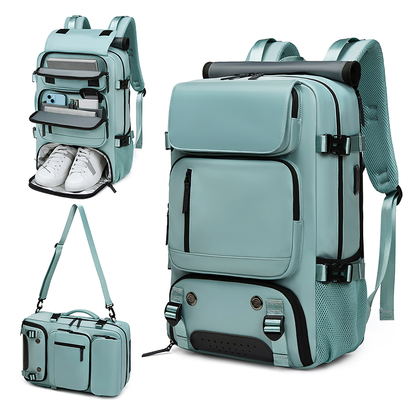 Women\'s Backpack Waterproof Laptop Backpack with Shoe Bag, 16 inch Travel Backpack with Shoe Compartment | Carry-On Bag with  main image 4