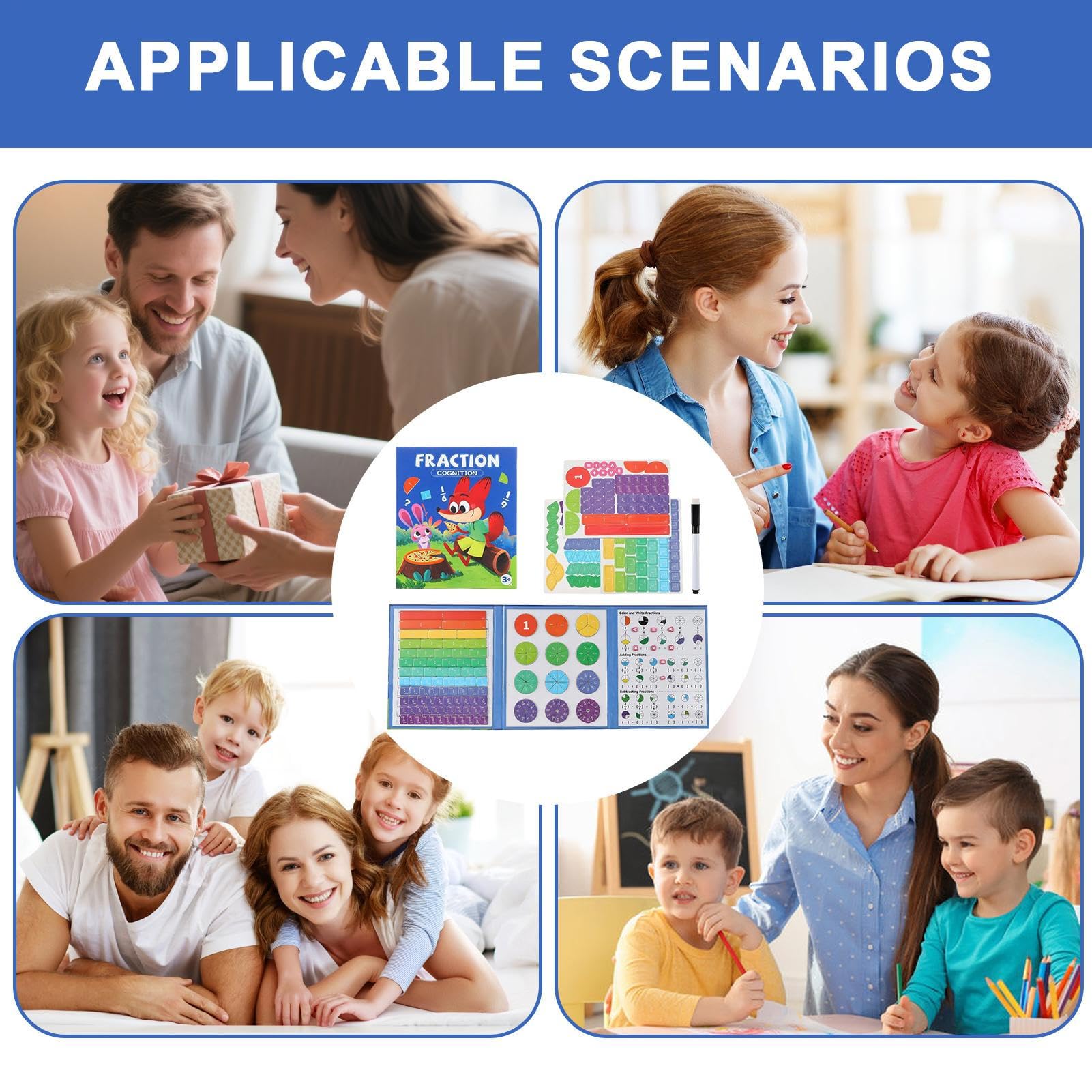 Puzzle Magnétique Fractions Enfants Puzzle Magnétique Fractions 102 Puzzle Magnétique Fractions Enfants Puzzle Magnétique Fractions 102