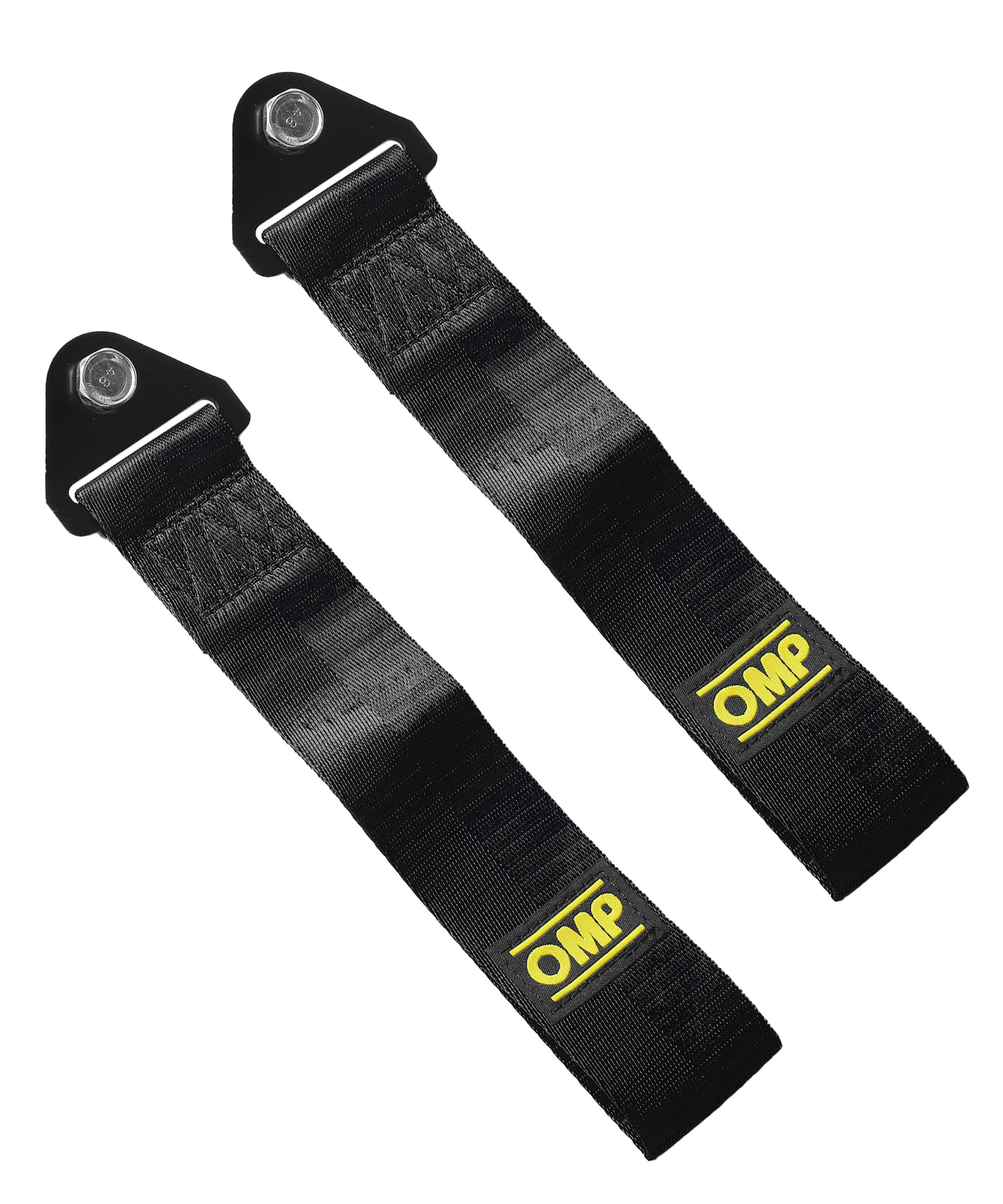 Xibao 2PCS Auto Stoßfänger Abschleppschlaufe,Auto Tuning,Abschleppschlaufe Tuning,Universal Hochfestes Abschleppseil für Lenker,Gabeln,Schwingen,Geeignet für alle Autos Verwendet Werden (Schwarz)