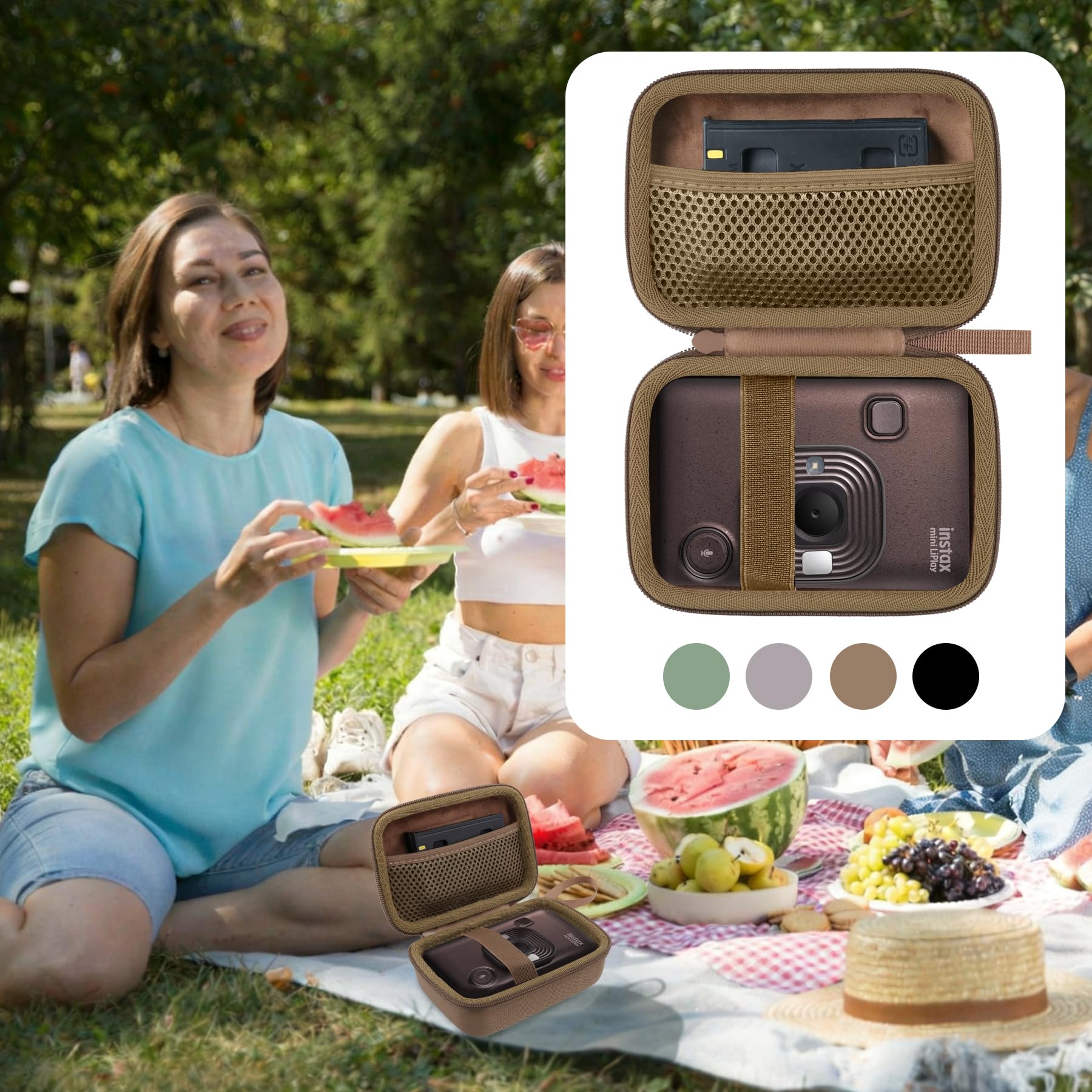 co2CREA Duro Viajar Caja Estuche Funda para Fujifilm INSTAX Mini LIPLAY/LiPlay