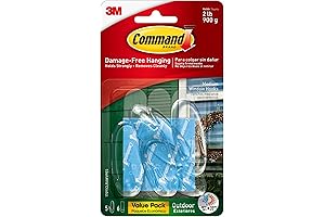 Command Outdoor Window Hooks for Lights