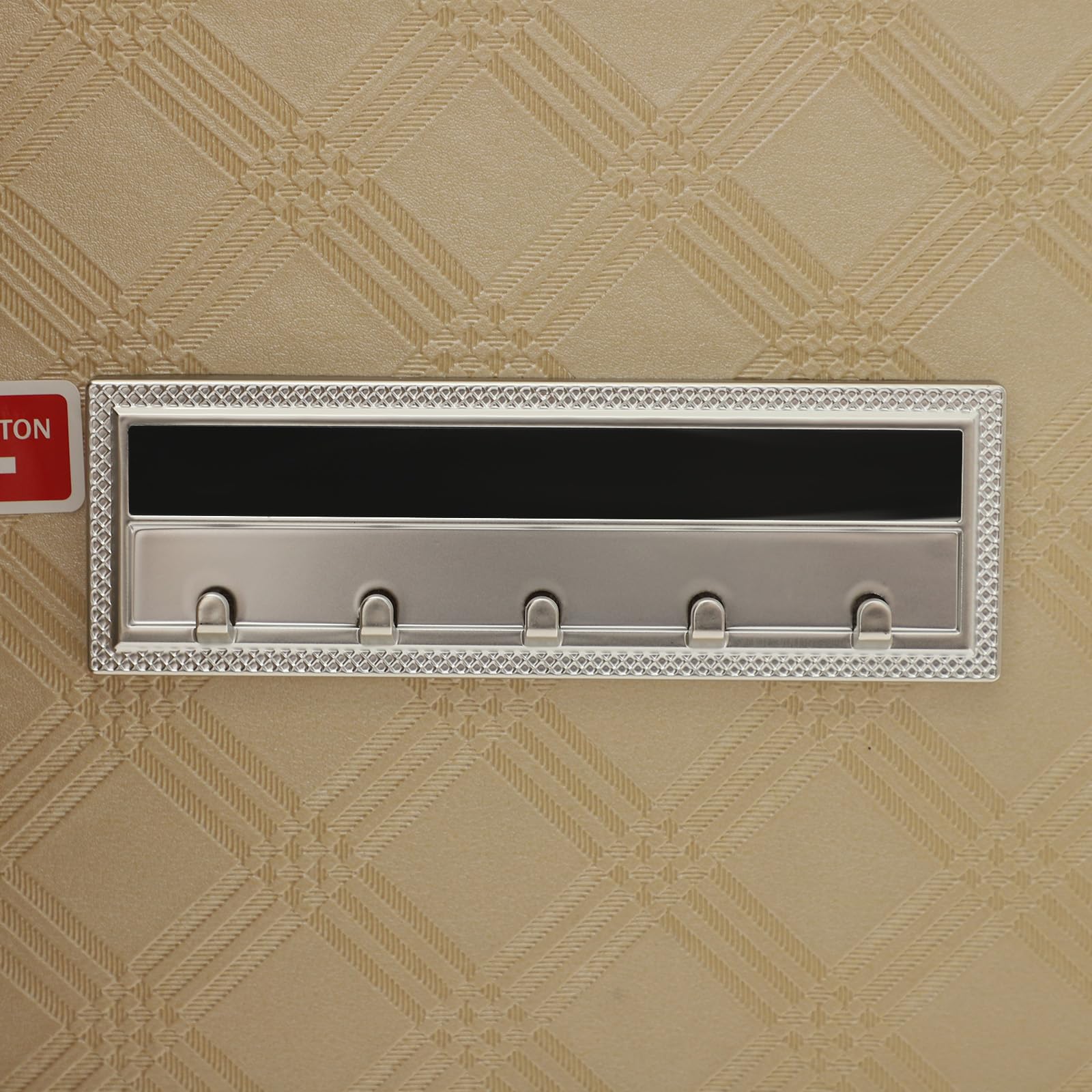 Elektroniczny sejf meblowy, stalowy sejf ścienny z zamkiem szyfrowym, montaż na ścianie/podłodze, pudełko bezpieczeństwa z wbudowanym oświetleniem LED, 38 x 32 x 30 cm (kawowy)