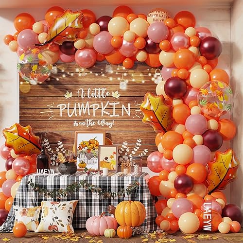 Miniatura 1 de 52 globos de otoño, globos rojos, amarillos y naranjas, hojas de arce, calabaza, bellota, ardilla, globos de aluminio para temática de otoño, día de