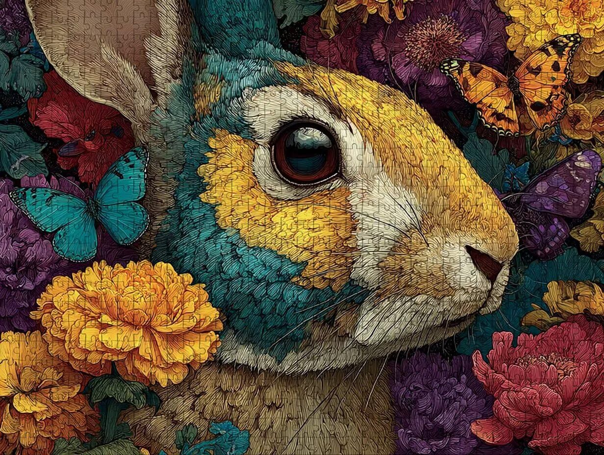 Puzzle Arte con Scatola Animale, Farfalla Puzzle Legno 5000 Pezzi Adulti 156x105cm, Attività di Intrattenimento ad Alta Difficoltà, DIY Classici Gioco, Jigsaw Per Tutta La Famiglia, Regalo, F-8611