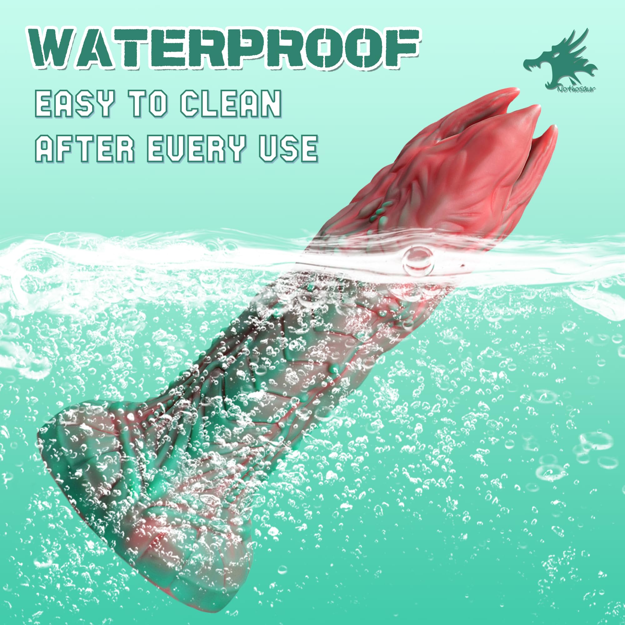 Set of 3, Nothosaur Big OGG 2 inch (5cm) Handmade Platinum Silicone Egg Waterproof Fantasy Stimulator Squishy Eggs for Ovipositors - Random Color: M Rainforest Green