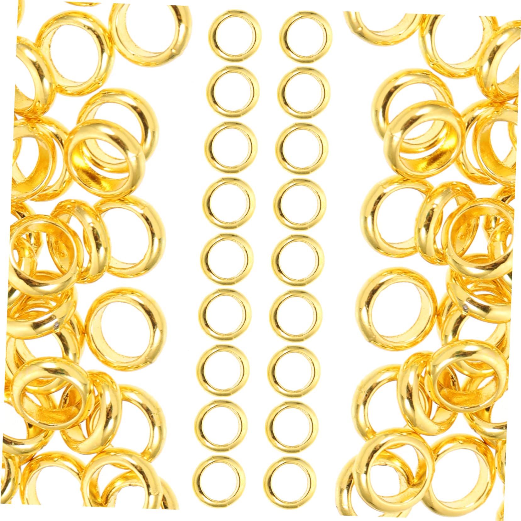 Operitacx 5 Series Abalorios De Aleación Joyería Diy Abalorios Sueltos De Gran Agujero Accesorios De Manualidades 100 Piezas*5