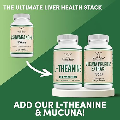 Miniatura 7 de Cápsulas Ashwagandha, 120 unidades (extracto de 500 mg de potencia 201, equivalente a 10,000 mg en polvo) Adaptógeno Alivio del estrés por Double