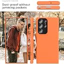 YATWIN Silicone Back Case for Samsung Galaxy S23 Ultra, Soft-Touch Phone Back Cover for Samsung Galaxy S23 Ultra - Orange gallery image