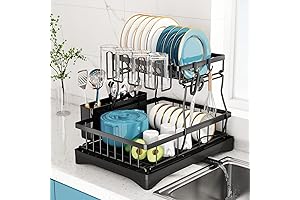 2 Tier Dish Drying Rack: Ultimate Dish Buddy for Your Kitchen