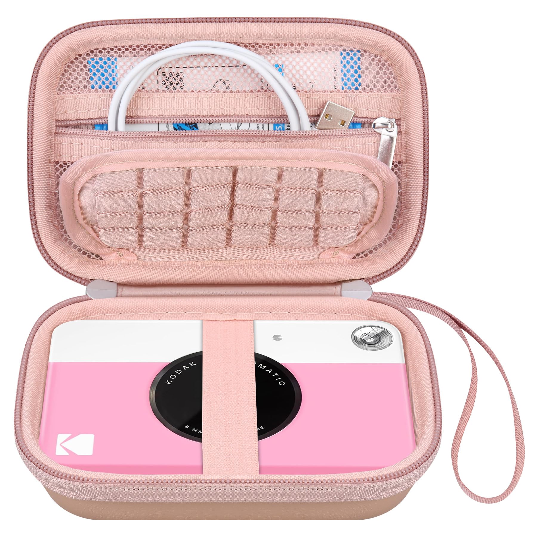 Canboc Carrying Case for Kodak Printomatic/Kodak Printomatic+/ Kodak Printomatic Plus Instant Print Digital Camera, Zipper Mesh Pocket fit Photo Paper