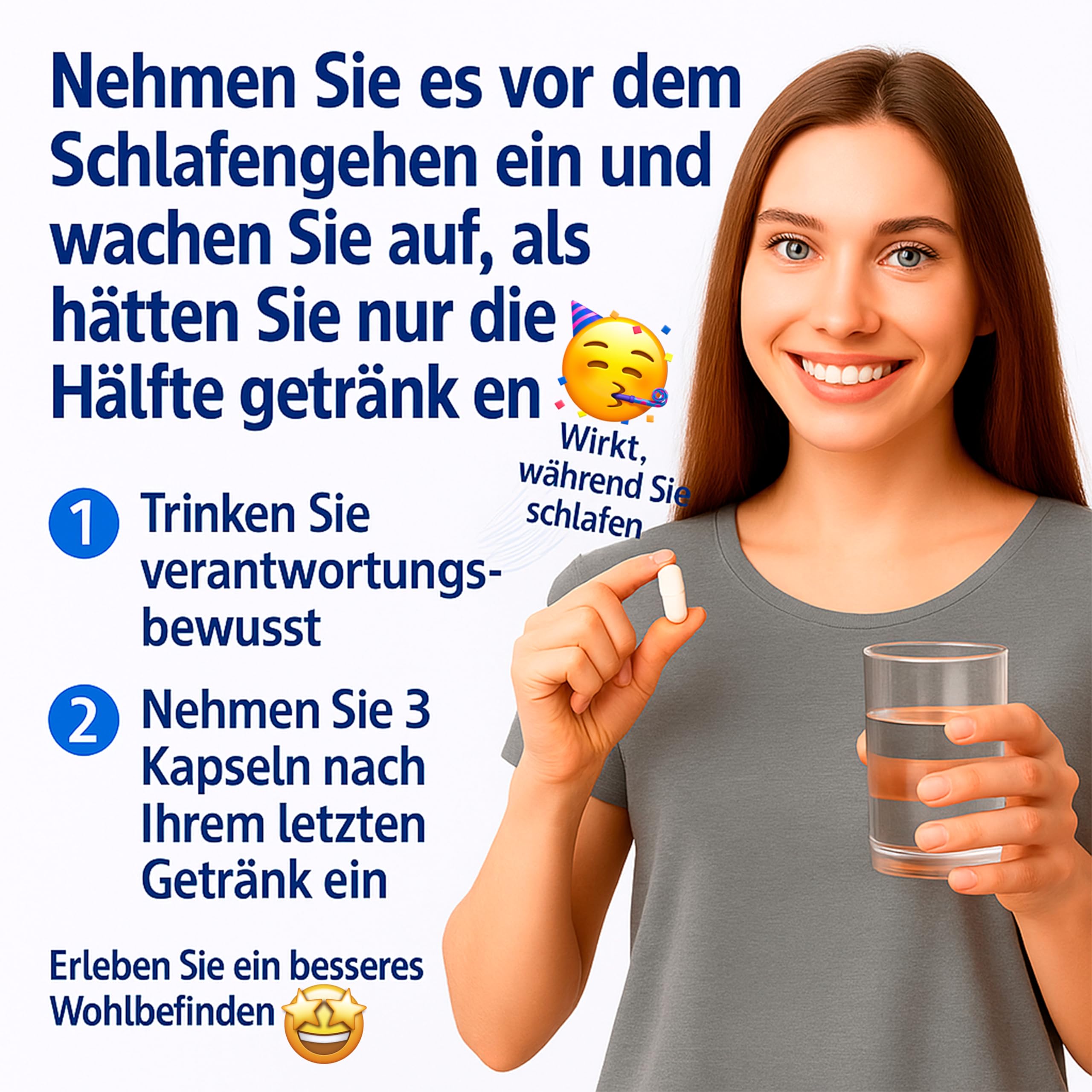 Restore – Post-Party Leber Komplex – Leberschutz & Regeneration – DHM Dihydromyricetin 894mg & NAC 300mg – Mariendistel 250mg & Kudzu + Elektrolyte – 72 Kapseln · 24 Anlässe