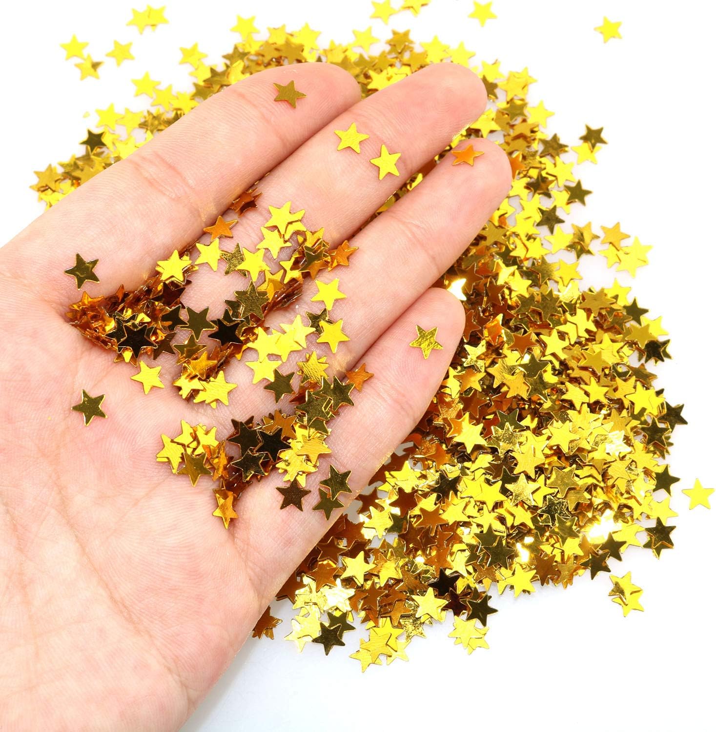 Buy Tegg Star Confetti 30 Grams 6mm Gold and Silver Stars Sequin
