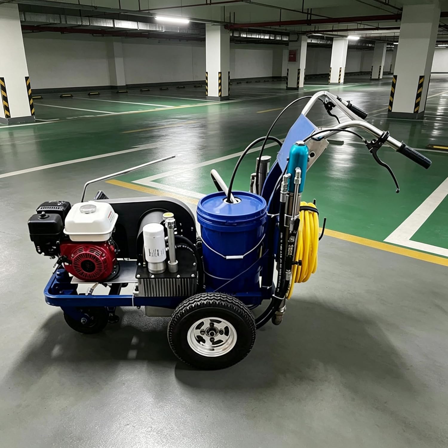 Easy to Use Cold Paint Line Marking Machine User Friendly Road Striper with Intuitive Control Panel for Parking Lot Striping and Small Scale Road Projects