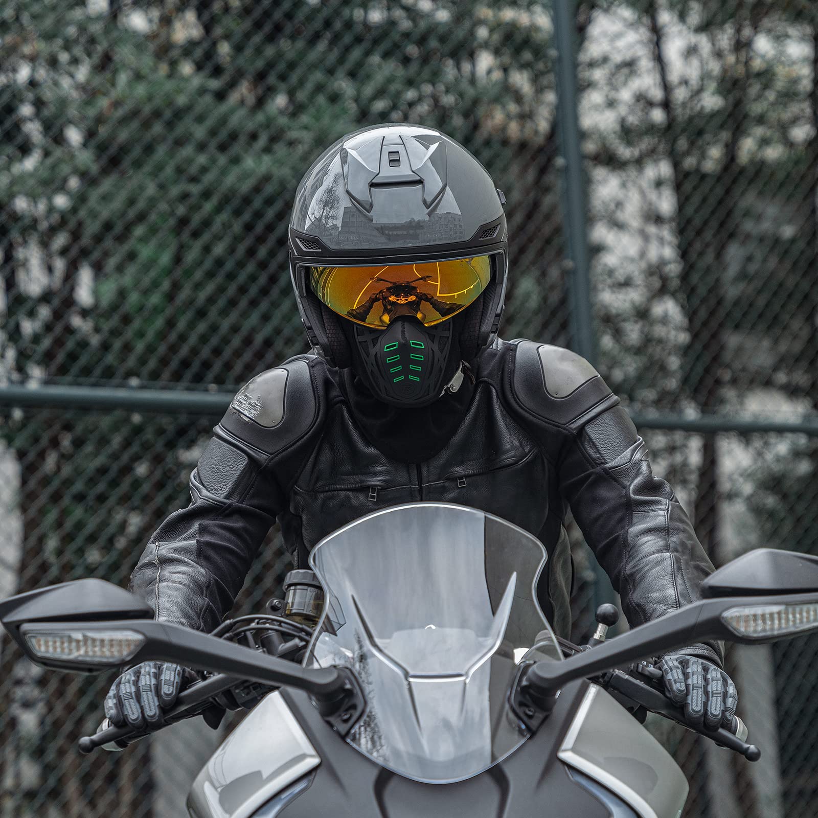 ROCKBROS Passamontagna Invernale per Moto, Sottocasco Balaclava Termico Antivento Uomo Donna, per Moto Sci Snowboard Ciclismo, Respirabile, Taglia Unica