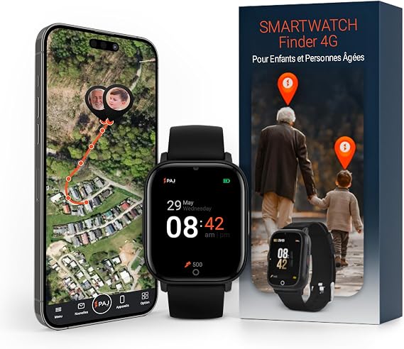 PAJ GPS Montre Traceur GPS Finder 4G