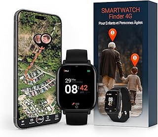 PAJ SMARTWATCH Finder 4G for Children & Elderly/Dementia – GPS Tracker, SOS Alert, Camera, Voice Messages, Real Time Locat…