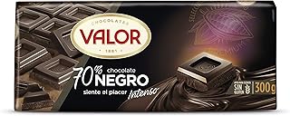 Chocolates Valor Chocolate Negro de 70% Cacao, 300g