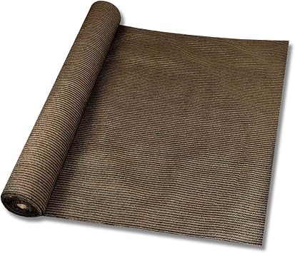Patio 6 x 50 Sun Shade Fabric Roll 6/8/12 FT Shade Cloth for Patio, Outdoor Mesh Sail Sun Shades Canopy Replacement Pergola Cover for Backyard Deck Porch, Brown
