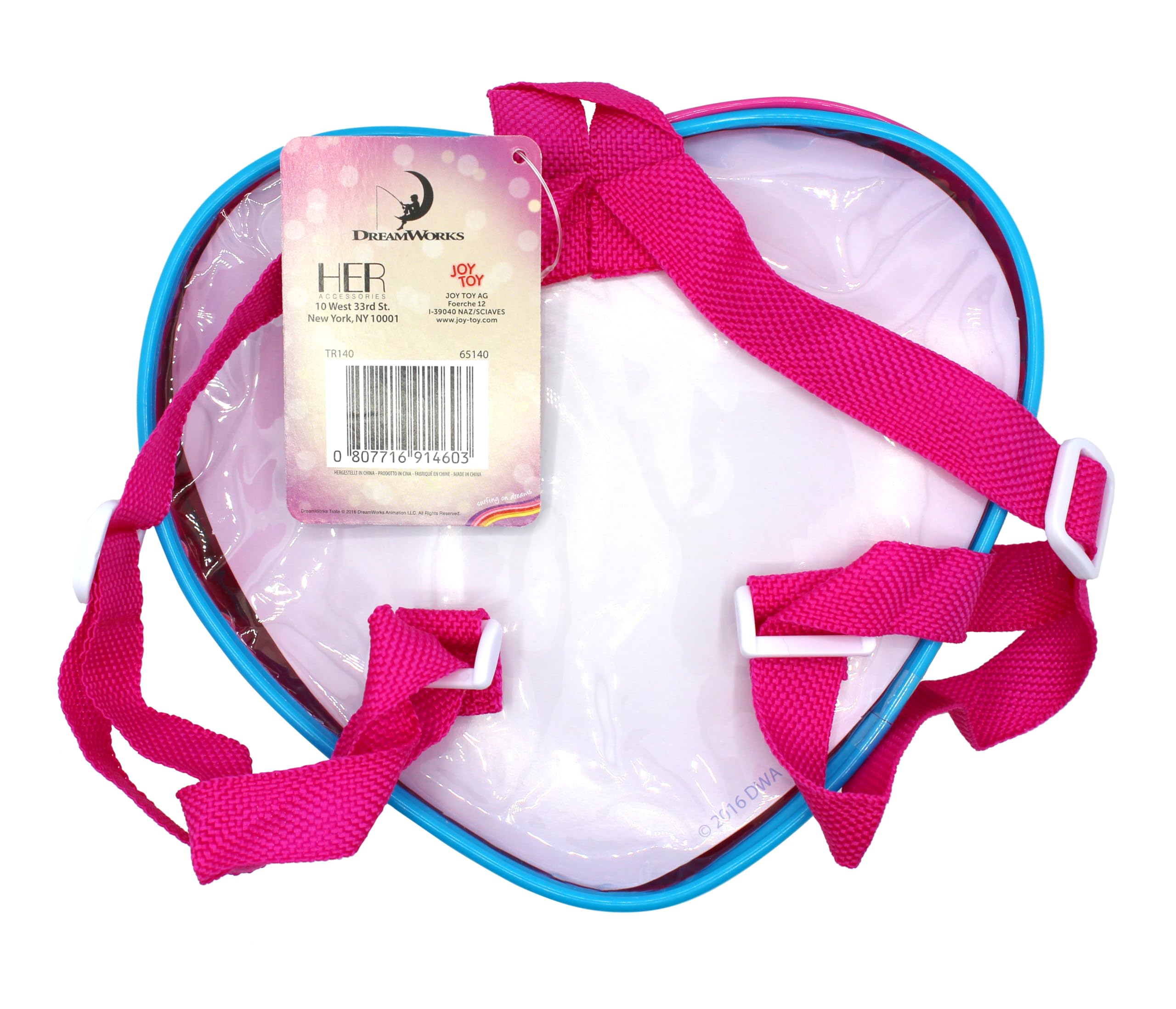 Joy Toy 65140 Trolle naszyjnik/bransoletka + 2 pierścienie zestaw biżuterii w kształcie serca