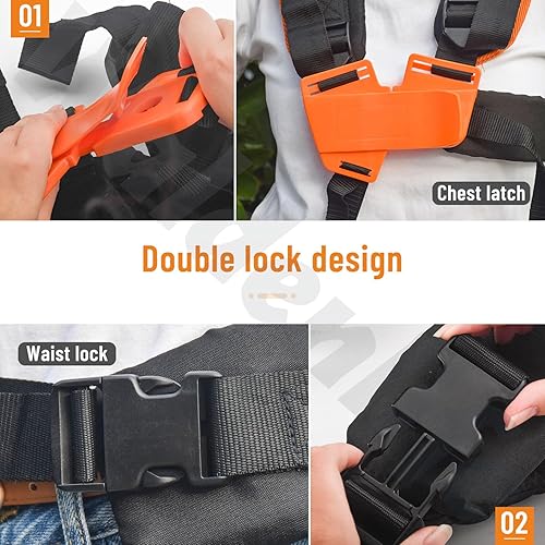 Miniatura 2 de Arnés completo para recortadora de cuerdas, 4119, 710, 9001, para Stihl, arnés de hombro, desbrozadora, arnés acolchado para hombros y correa de