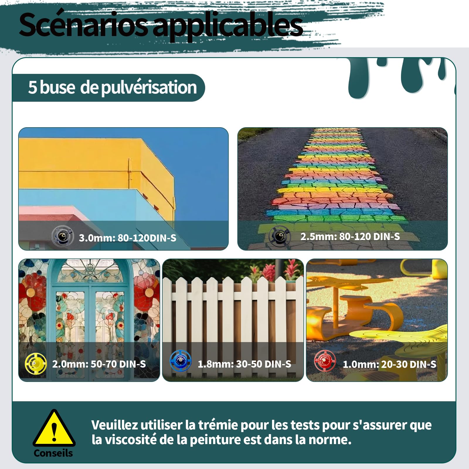 Pistolet à Peinture 2 x 4000mAh Batteries Au Lithium et Chargeur 21V, Pulvérisateur Électrique 1200ML HVLP, 5 Buses, 3 Modes de Pulvérisation pour Maison,Armoires,Murs,Meubles
